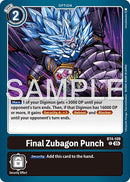 Final Zubagon Punch [BT4-109] (Foil Reprint) [Advanced Booster Digimon Generation] - Destination Retro