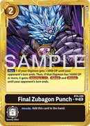 Final Zubagon Punch [BT4-109] (Gold Border) [Advanced Booster Digimon Generation] - Destination Retro