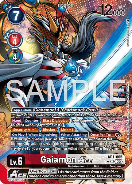 Gaiamon ACE [AD1-005] (Alternate Art) [Advanced Booster Digimon Generation] - Destination Retro