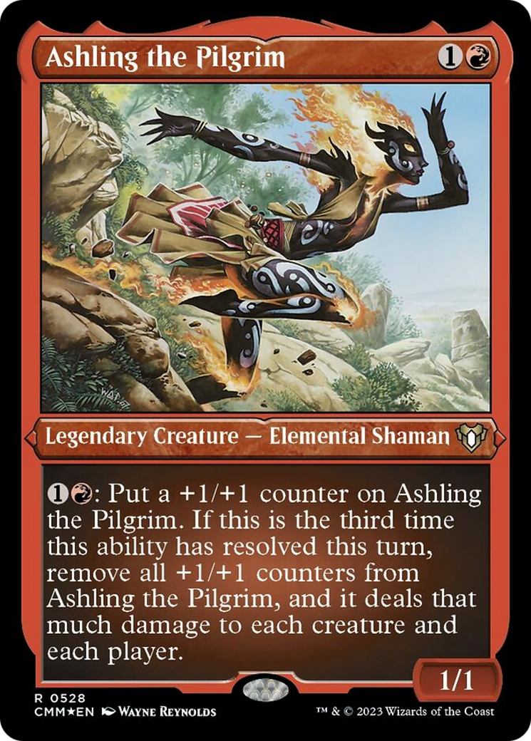 Ashling the Pilgrim (Foil Etched) [Commander Masters] - Destination Retro