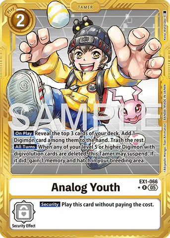 Analog Youth [EX1-066] (Gold Border) [Advanced Booster Digimon Generation] - Destination Retro