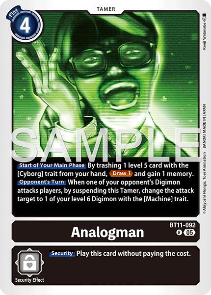 Analogman [BT11-092] (Reprint) [Advanced Booster Digimon Generation] - Destination Retro