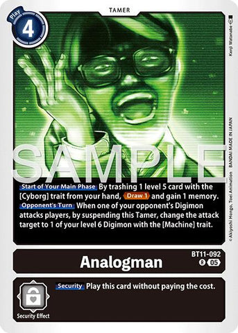Analogman [BT11-092] (Reprint) [Advanced Booster Digimon Generation] - Destination Retro