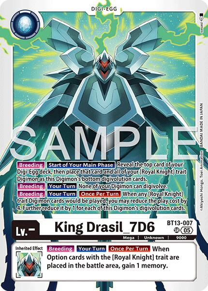 King Drasil_7D6 [BT13-007] (Reprint) [Advanced Booster Digimon Generation] - Destination Retro