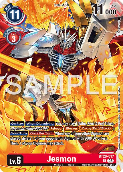 Jesmon [BT20-017] (Reprint) [Advanced Booster Digimon Generation] - Destination Retro