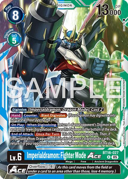 Imperialdramon: Fighter Mode ACE [BT16-027] (Reprint) [Advanced Booster Digimon Generation] - Destination Retro