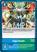 Giga Death [BT8-099] (Reprint) [Advanced Booster Digimon Generation] - Destination Retro