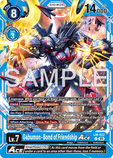 Gabumon [LM-022] - Bond of Friendship ACE (Reprint) [Advanced Booster Digimon Generation] - Destination Retro