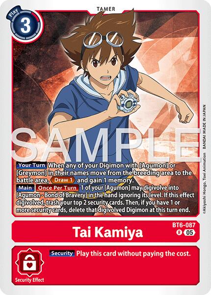 Tai Kamiya [BT6-087] (Reprint) [Advanced Booster Digimon Generation] - Destination Retro