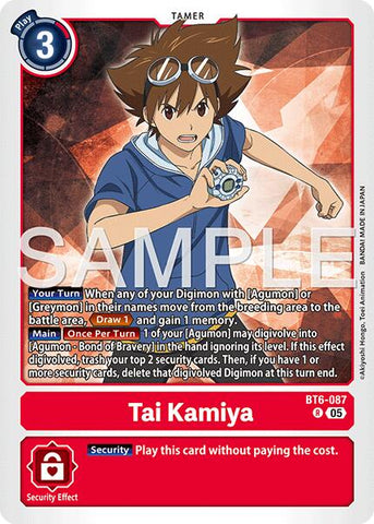 Tai Kamiya [BT6-087] (Reprint) [Advanced Booster Digimon Generation] - Destination Retro