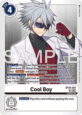 Cool Boy [BT20-091] (Reprint) [Advanced Booster Digimon Generation] - Destination Retro