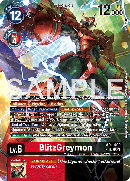 BlitzGreymon [AD1-009] (Alternate Art) [Advanced Booster Digimon Generation] - Destination Retro