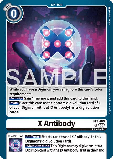 X Antibody [BT9-109] (Reprint) [Advanced Booster Digimon Generation] - Destination Retro