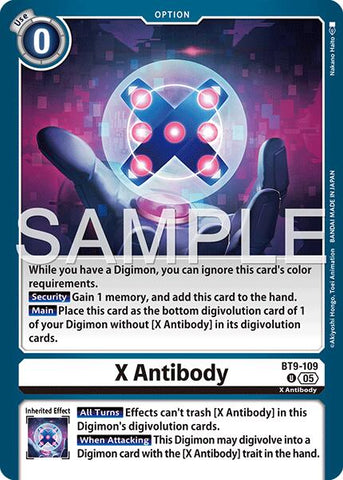 X Antibody [BT9-109] (Reprint) [Advanced Booster Digimon Generation] - Destination Retro