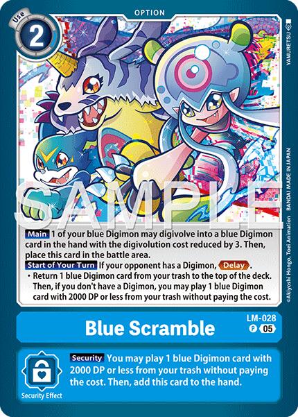 Blue Scramble [LM-028] (Reprint) [Advanced Booster Digimon Generation] - Destination Retro
