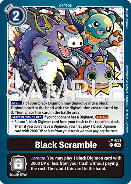 Black Scramble [LM-031] (Reprint) [Advanced Booster Digimon Generation] - Destination Retro