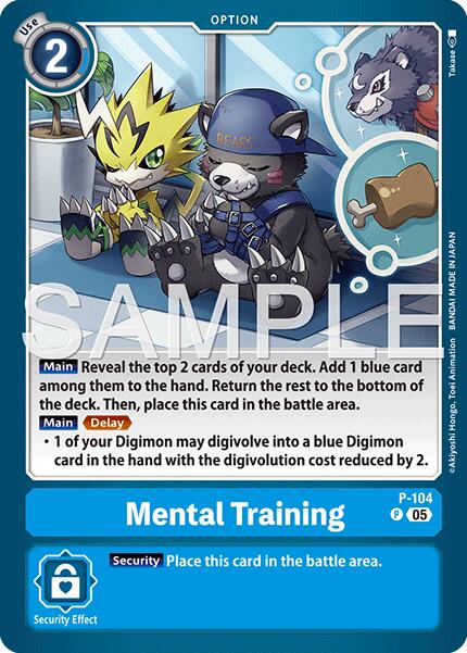 Mental Training [P-104] (Reprint) [Advanced Booster Digimon Generation] - Destination Retro