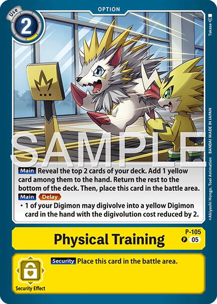 Physical Training [P-105] (Reprint) [Advanced Booster Digimon Generation] - Destination Retro