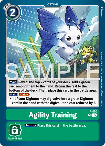Agility Training [P-106] (Reprint) [Advanced Booster Digimon Generation] - Destination Retro