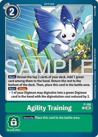 Agility Training [P-106] (Reprint) [Advanced Booster Digimon Generation] - Destination Retro