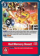 Red Memory Boost! [P-035] (Reprint) [Advanced Booster Digimon Generation] - Destination Retro