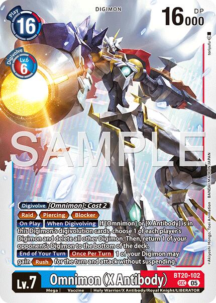 Omnimon [BT20-102] (X Antibody) (Reprint) [Advanced Booster Digimon Generation] - Destination Retro