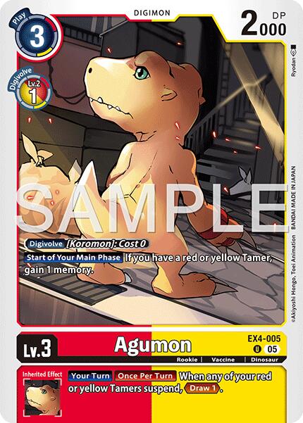 Agumon [EX4-005] - EX4-005 (Reprint) [Advanced Booster Digimon Generation] - Destination Retro