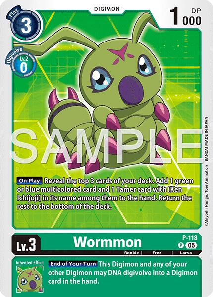 Wormmon [P-118] - P-118 (Reprint) [Advanced Booster Digimon Generation] - Destination Retro
