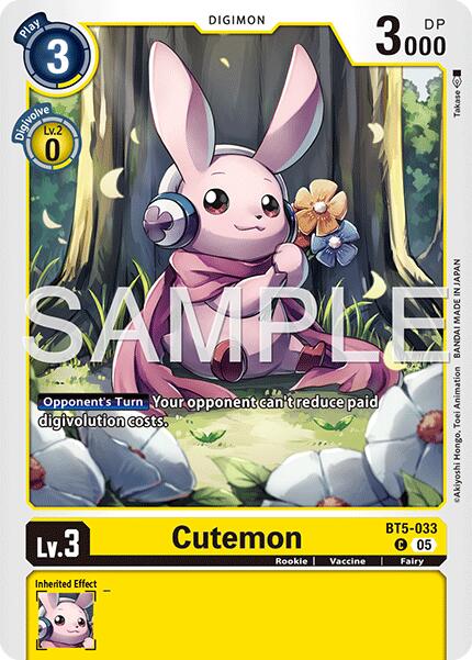 Cutemon [BT5-033] (Reprint) [Advanced Booster Digimon Generation] - Destination Retro