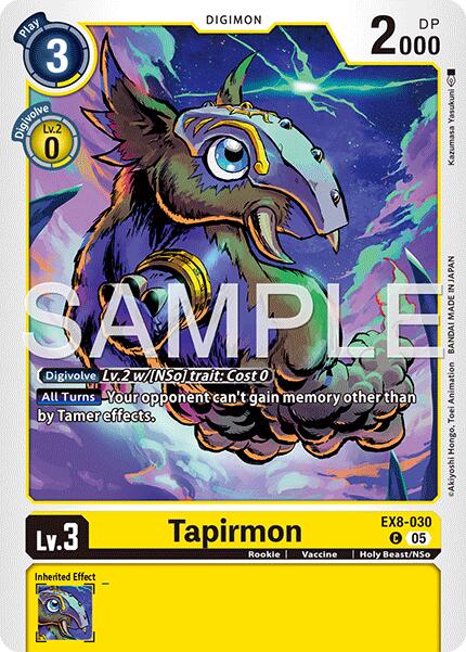 Tapirmon [EX8-030] (Reprint) [Advanced Booster Digimon Generation] - Destination Retro