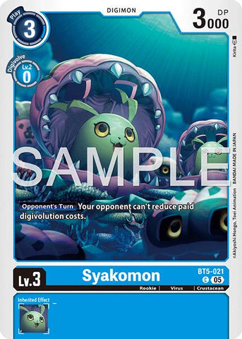 Syakomon [BT5-021] (Reprint) [Advanced Booster Digimon Generation] - Destination Retro
