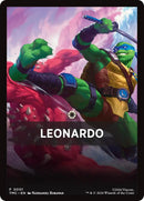 Leonardo Theme Card [Teenage Mutant Ninja Turtles Commander Tokens] - Destination Retro