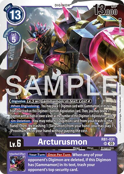Arcturusmon [RB1-031] (Reprint) [Advanced Booster Digimon Generation] - Destination Retro
