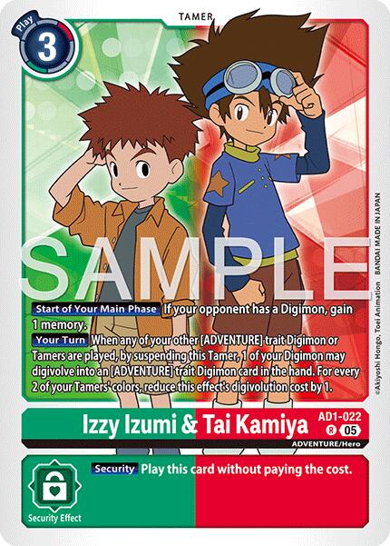 Izzy Izumi & Tai Kamiya [AD1-022] [Advanced Booster Digimon Generation] - Destination Retro