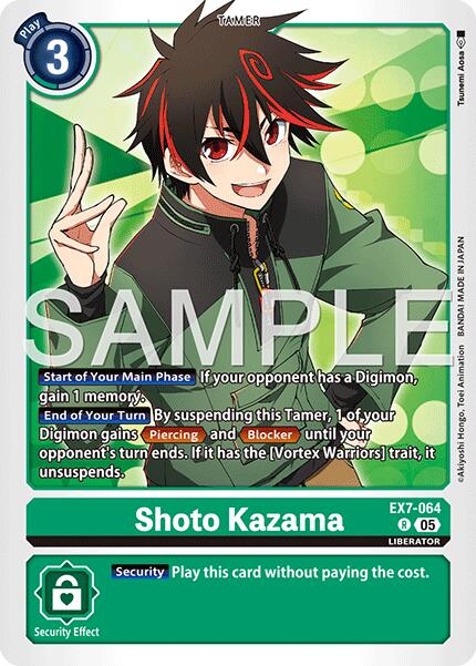 Shoto Kazama [EX7-064] (Reprint) [Advanced Booster Digimon Generation] - Destination Retro