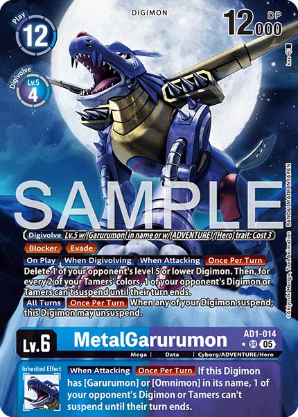 MetalGarurumon [AD1-014] (Alternate Art) [Advanced Booster Digimon Generation] - Destination Retro