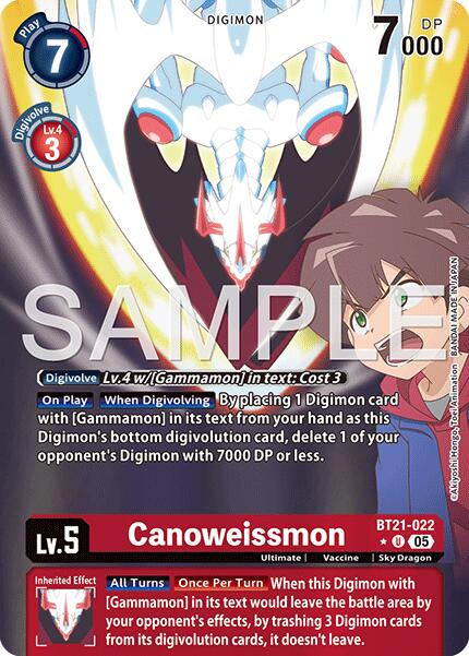 Canoweissmon [BT21-022] (Alternate Art) [Advanced Booster Digimon Generation] - Destination Retro