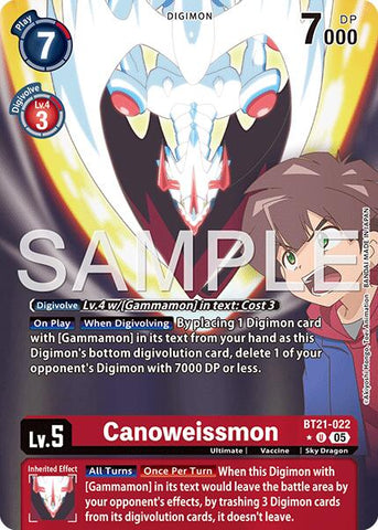 Canoweissmon [BT21-022] (Alternate Art) [Advanced Booster Digimon Generation] - Destination Retro