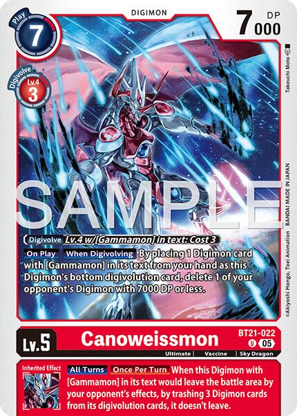 Canoweissmon [BT21-022] (Reprint) [Advanced Booster Digimon Generation] - Destination Retro