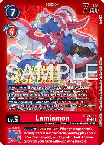 Lamiamon [BT24-016] (Judge Pack 9) [Time Stranger]