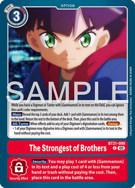 The Strongest of Brothers [BT21-090] (Reprint) [Advanced Booster Digimon Generation] - Destination Retro