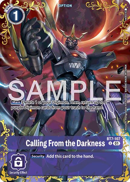 Calling From the Darkness [BT7-107] (Alternate Art) [Dual Revolution] - Destination Retro