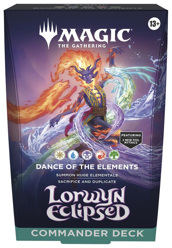 MTG - LORWYN ECLIPSED - COMMANDER DECK - DANCE OF THE ELEMENTS (AVAILABLE JANUARY 16TH) - Destination Retro
