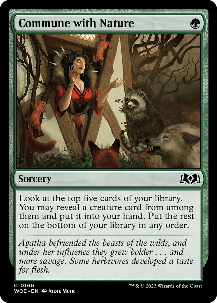 Commune with Nature [Wilds of Eldraine] - Destination Retro