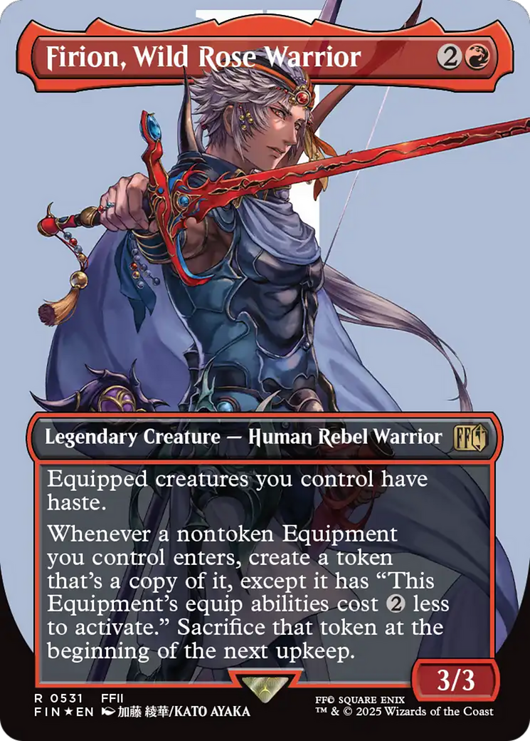 Firion, Wild Rose Warrior (Borderless) (Surge Foil) [FINAL FANTASY] - Destination Retro