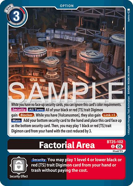 Factorial Area [BT25-102] [Dual Revolution] - Destination Retro