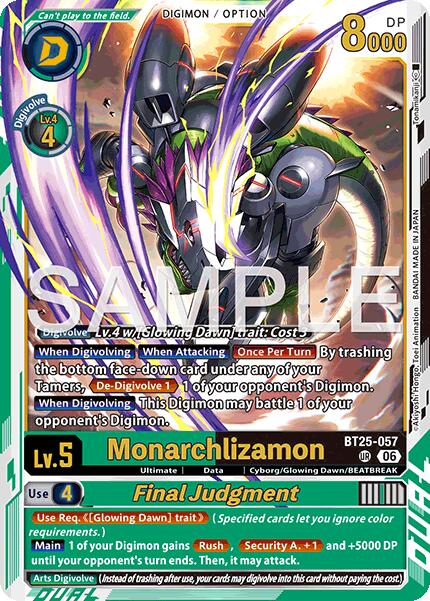 Monarchlizamon // Final Judgement [BT25-057] [Dual Revolution] - Destination Retro