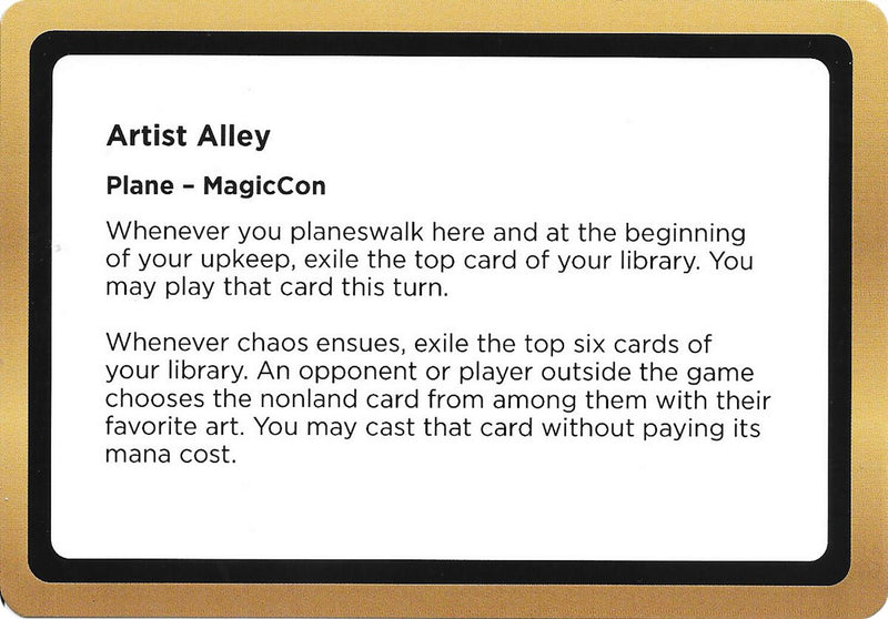 Artist Alley (Black Lotus Unknown Planechase) [Oversize Cards] - Destination Retro