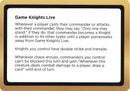 Game Knights Live (Black Lotus Unknown Planechase) [Oversize Cards] - Destination Retro