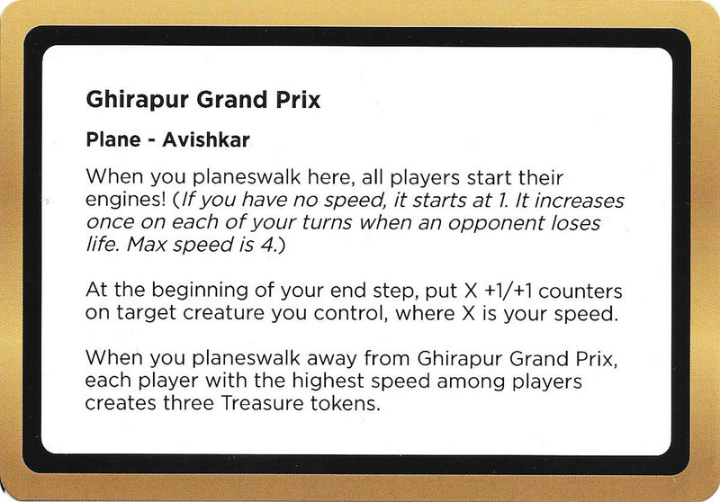Ghirapur Grand Prix (Black Lotus Unknown Planechase) [Oversize Cards] - Destination Retro